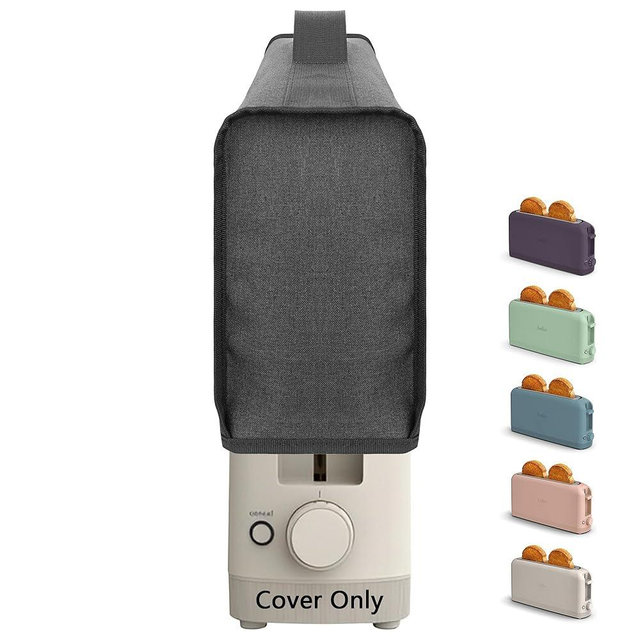 Toaster Cover Compatible with bella 2 Slice Slim Toaster,Waterproof Heatproofant Dustproof Protective Case Heavy Duty Cover-Dark Grey