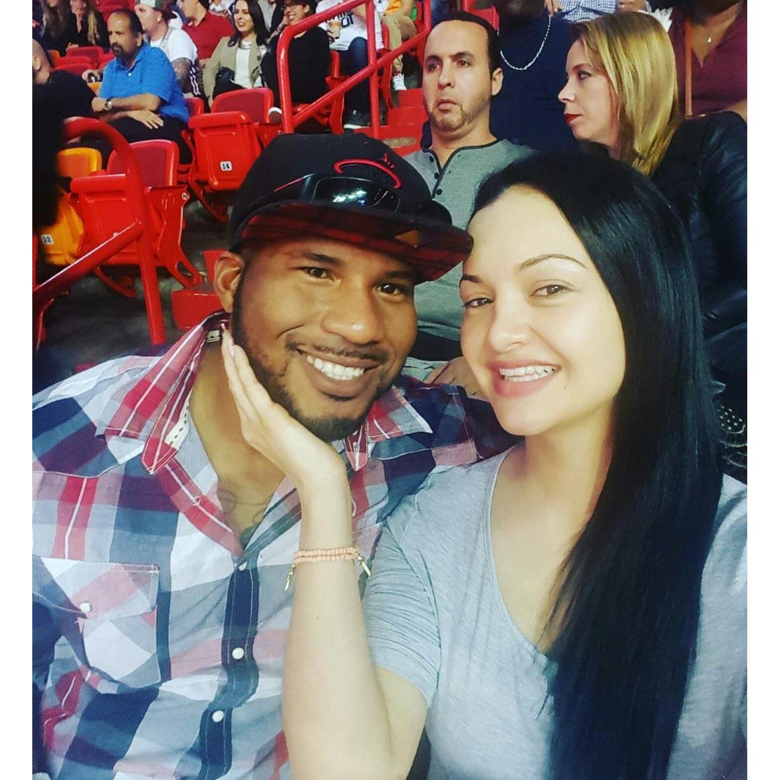 Our first Miami Heat Game. He lost our tickets on the way to the game. lol  We had to rush and get them printed again.  We still made it and had a great time.