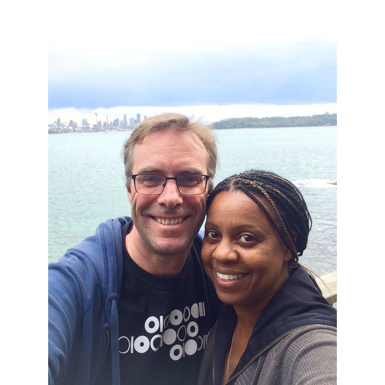 The first morning of Kylowna's first trip to Australia in 2016. David picked her up at Sydney Airport and showed her some sights.