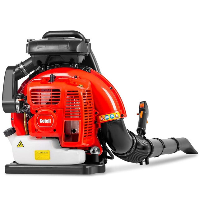 Getell Professional Gas Powered Backpack Leaf Blower – 2-Stroke High-Performance 63CC/665 CFM Blower System with Comfort Design for Complete Property Maintenance (GB659 PRO)