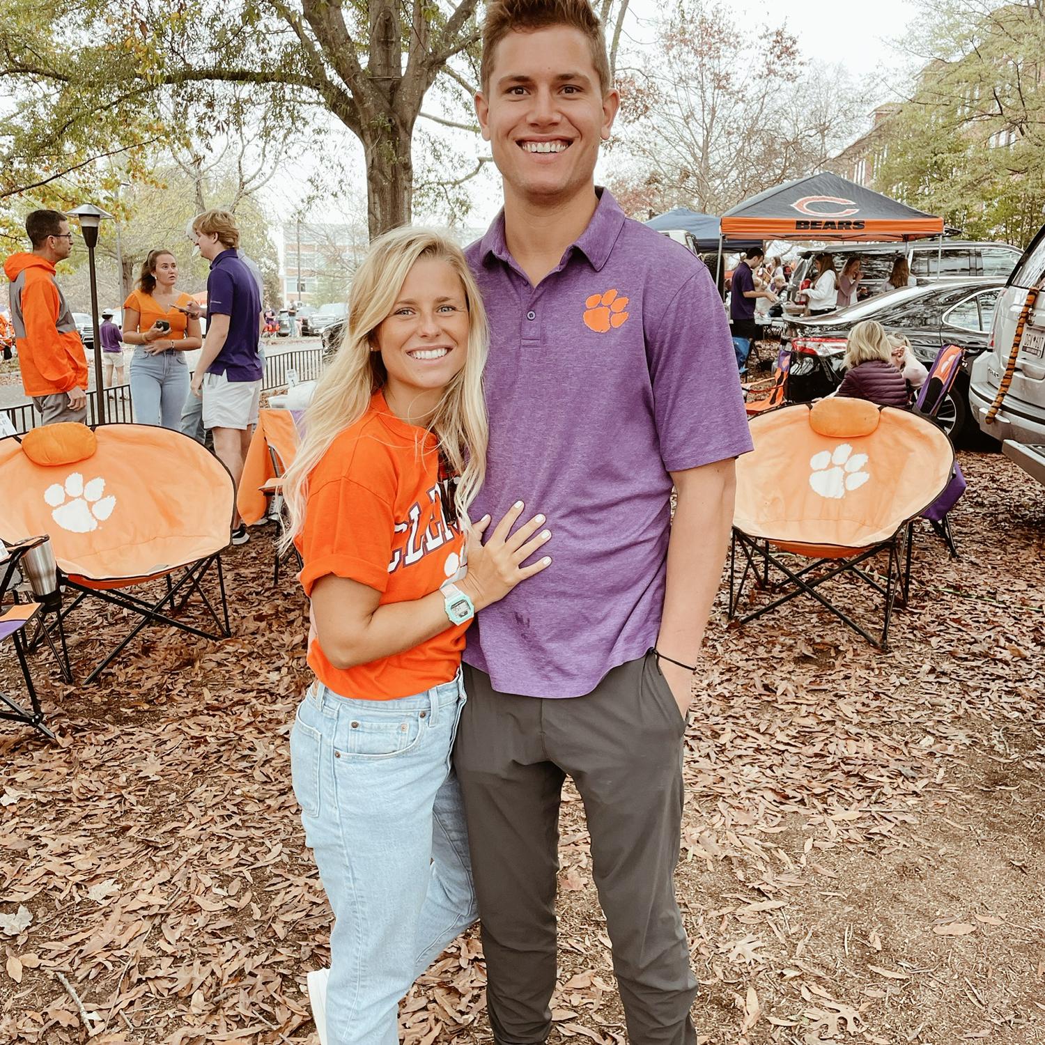 Our first Clemson game together, Zack really got lucky that Katie likes the Tigers and is not a Gamecocks fan ;)