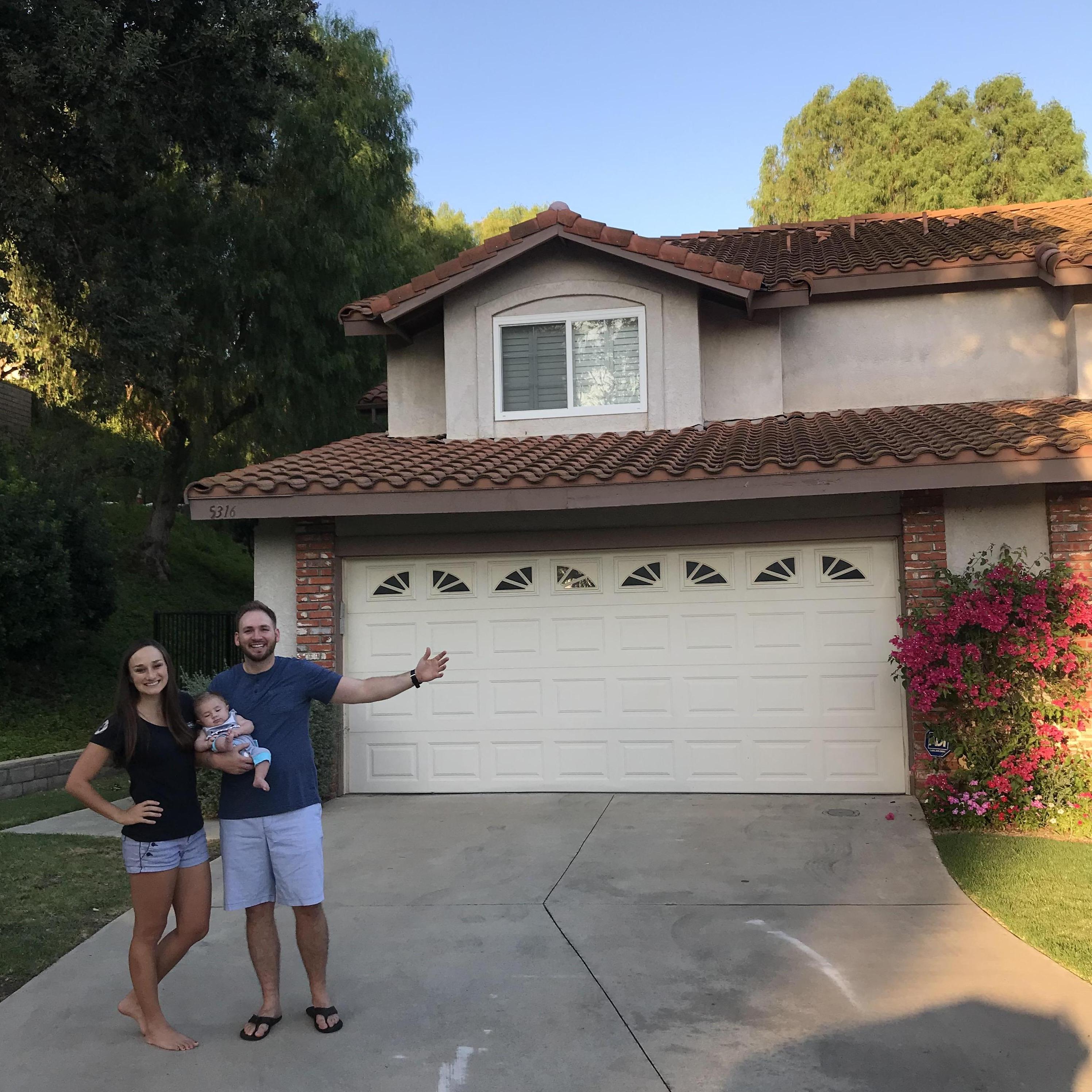 The day we purchased our first home!