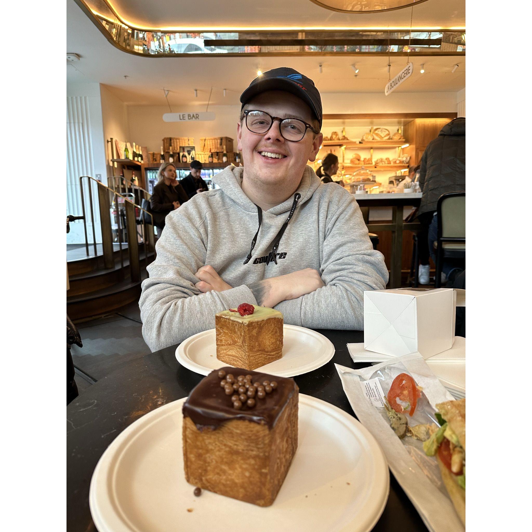 Square Croissants in London - March 2023