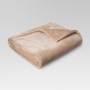 Microplush Bed Blanket (Full/Queen) Brown Linen - Threshold™