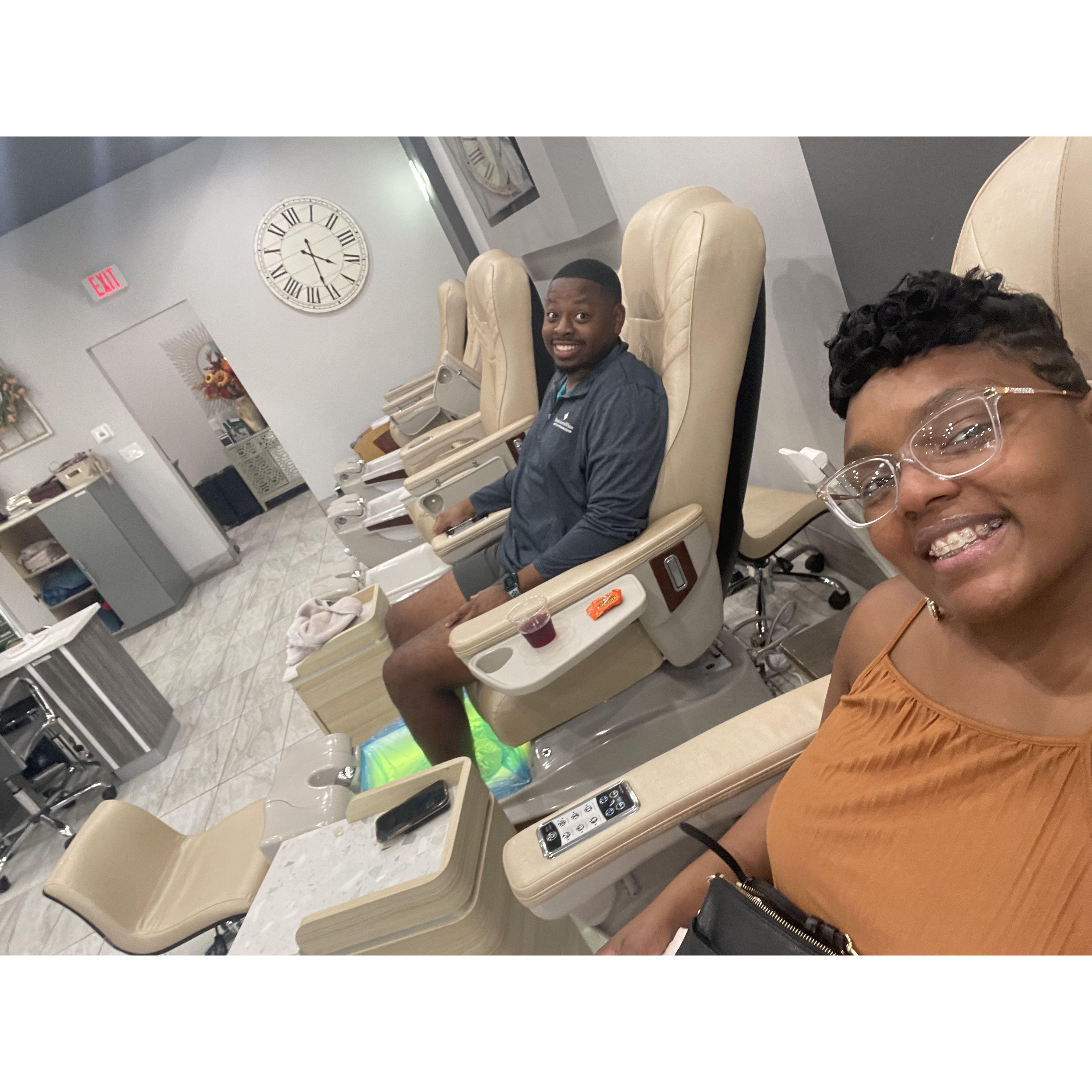 Pedicure dates are our favorite!