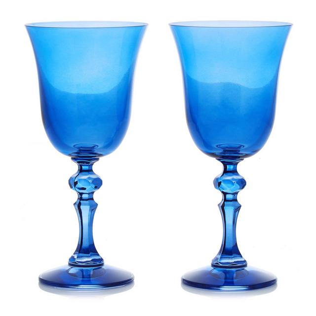 Set-Of-Two Estelle Regal Glass Goblets