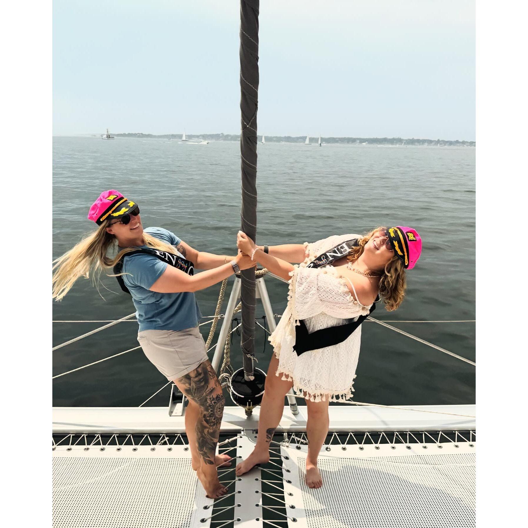 Kayla's proposal with our friends and family during Folk Fest Weekend!