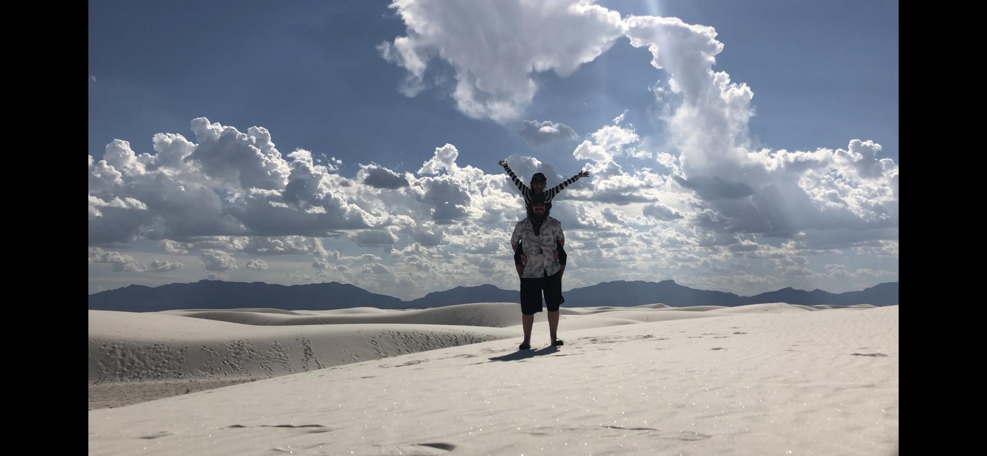 Creating a Giant Y in White Sands National Park