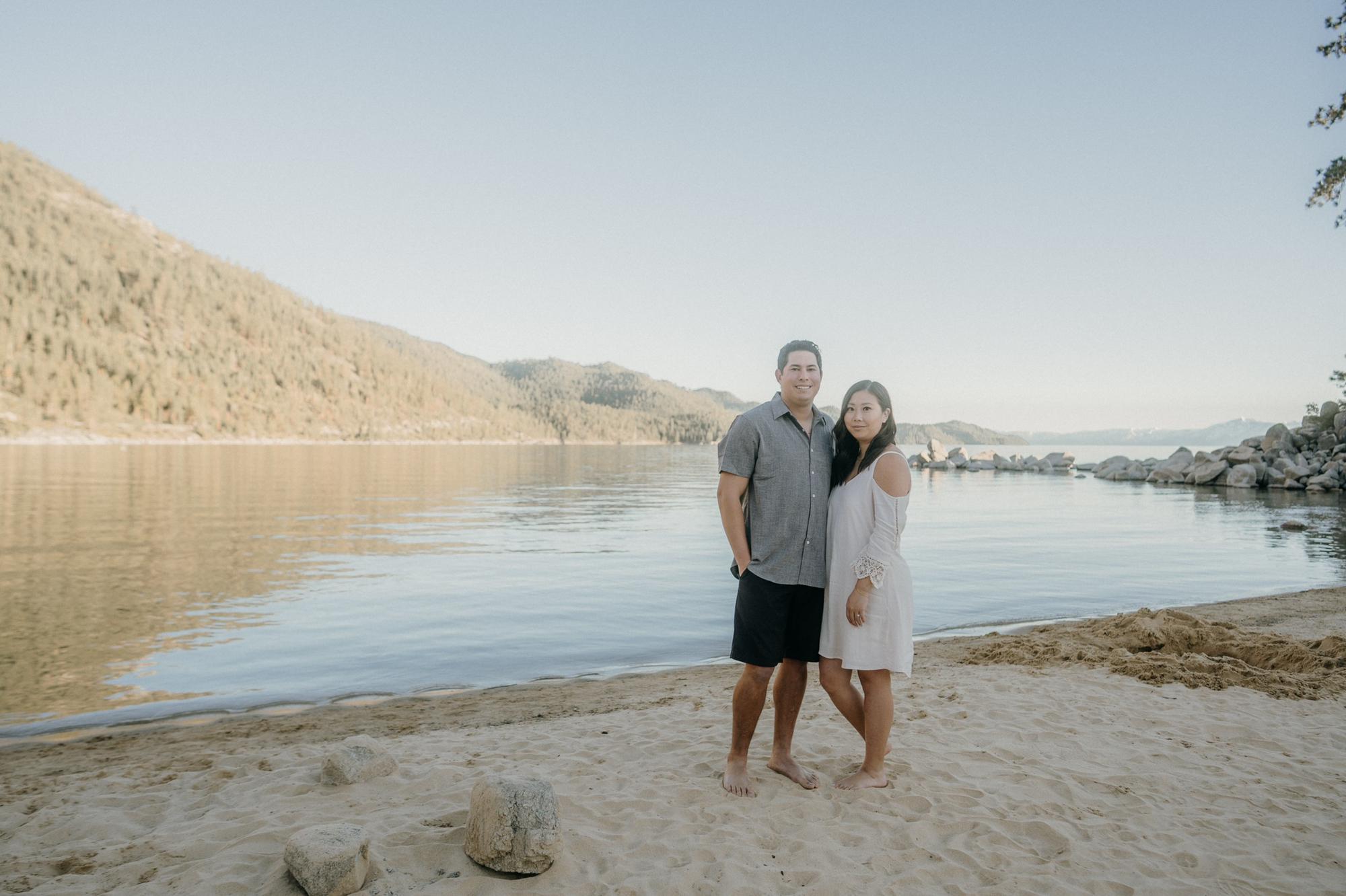 Engagement Photos - Sand Harbor Beach, Lake Tahoe