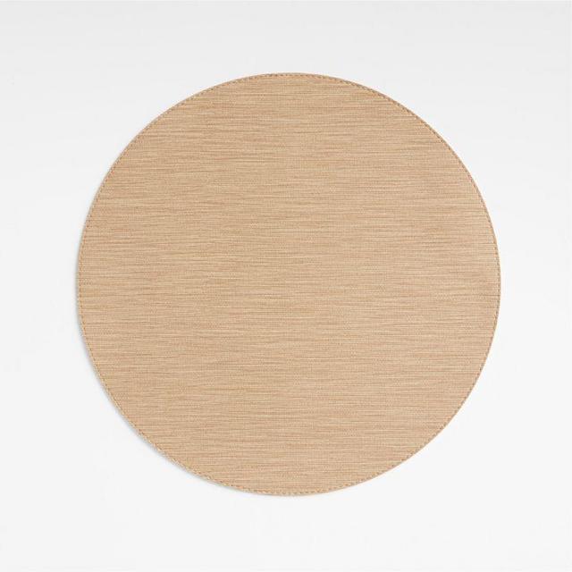 Deming Natural Round Placemat
