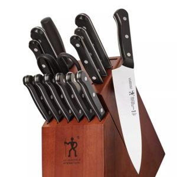 HENCKELS Solution Razor-Sharp 15-pc Knife Set, German Engineered Informed by 100+ Years of Mastery, Chefs Knife