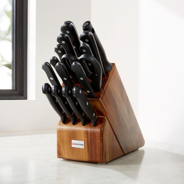 Wusthof ® Gourmet 16-Piece Bamboo Knife Block Set