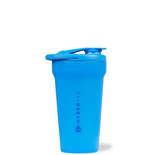 HydroJug 20 oz Noiseless Shaker Bottle – 100% Leakproof Shaker Cup for Protein Mixes, Pre-Workout & Supplement Shakes – Durable, Easy Clean Design, Cobalt