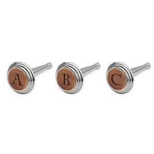 Nambe Alto Monogram Letter Bottle Stopper