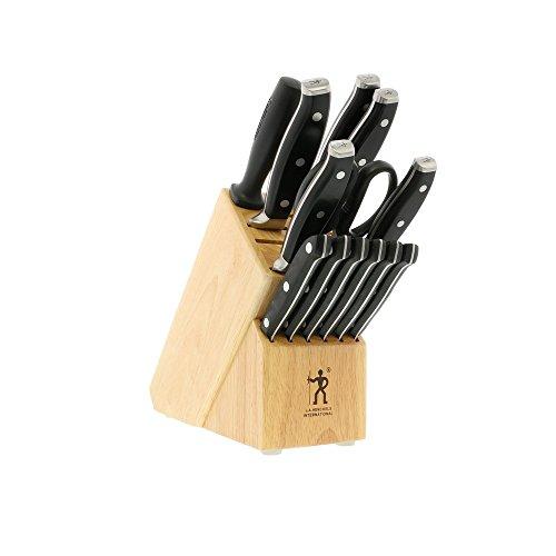 J.A. Henckels International 16932-000 J.A. Henckels Knife Block Set, 14 Piece, Black