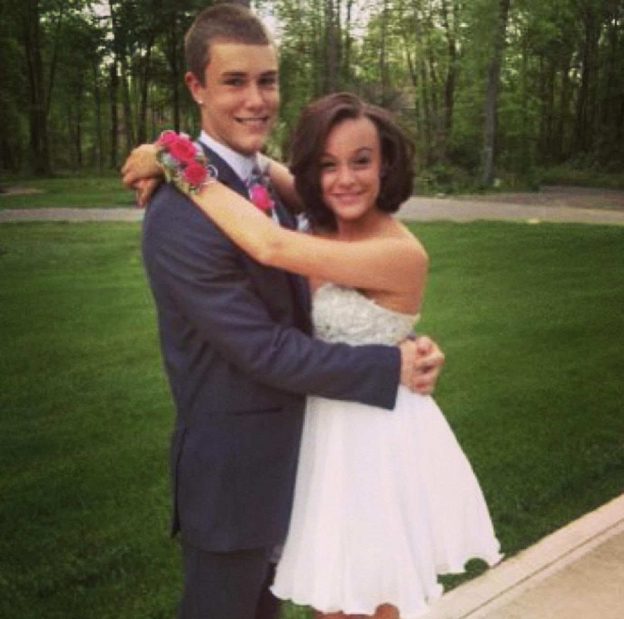 The closest photo we have to the very beginning! Seth's Junior Prom in May 2012 - we started dating in March of that year.