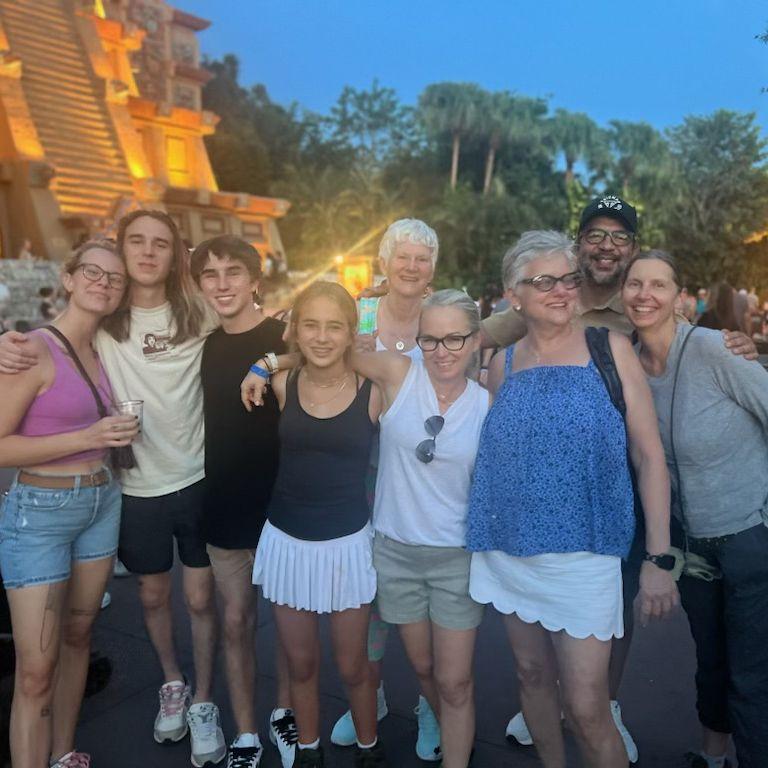 Intros of the whole family at Epcot!