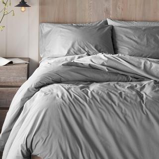 300-Thread Count Organic Percale Duvet Cover