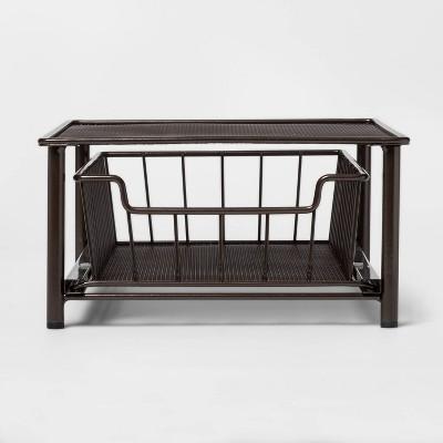 Stackable Slide Out Drawer Organizer Small Bronze - Threshold™