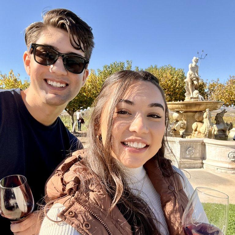 Us in Sonoma for our 10 year anniversary