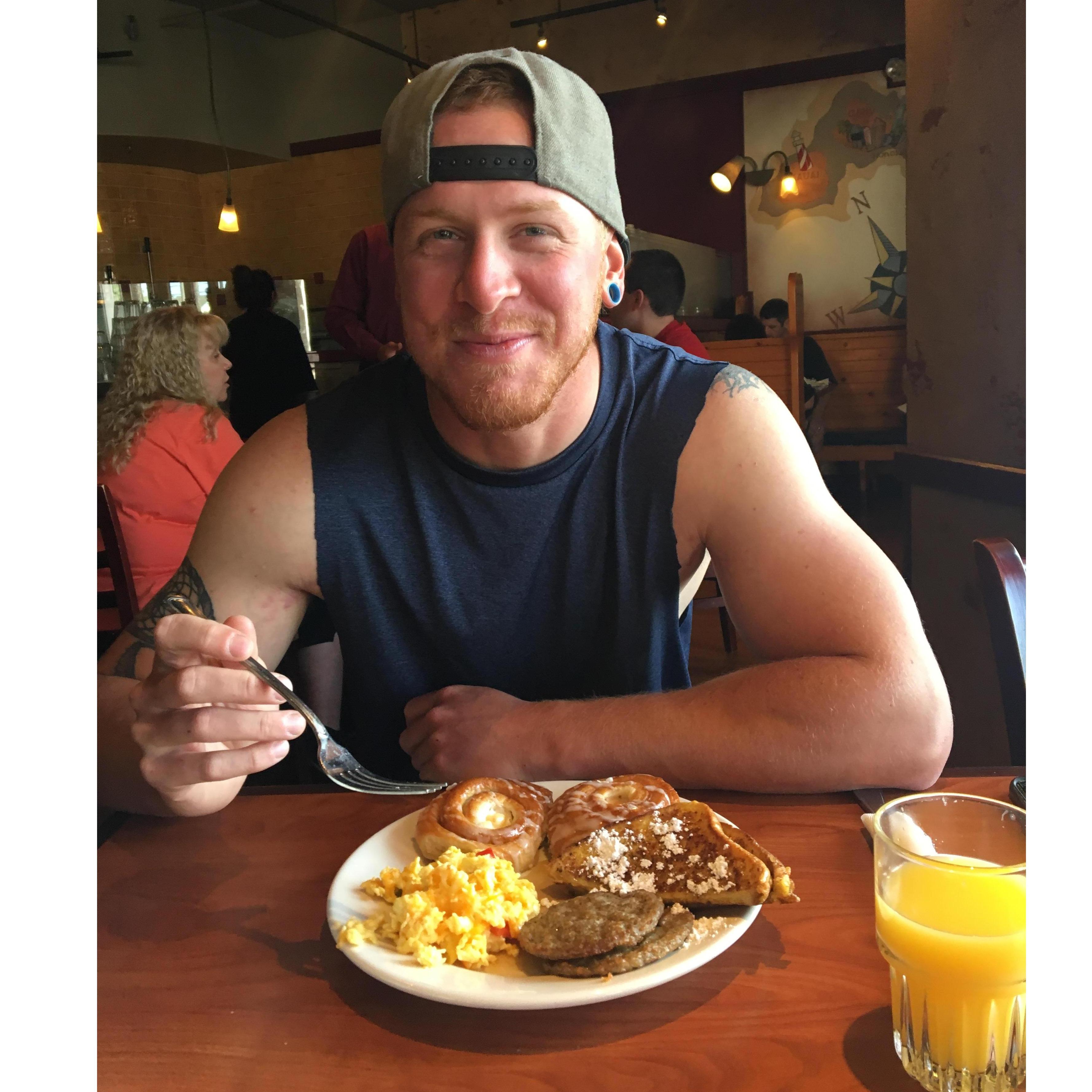 Jakes second love….FOOD!