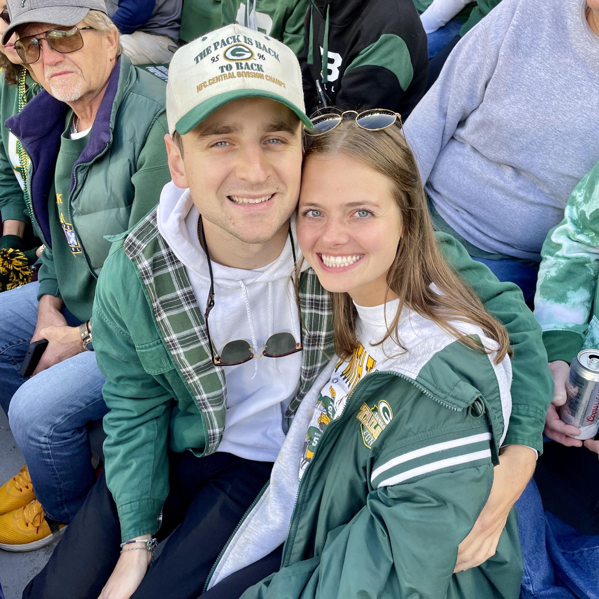 Our first Packers game together