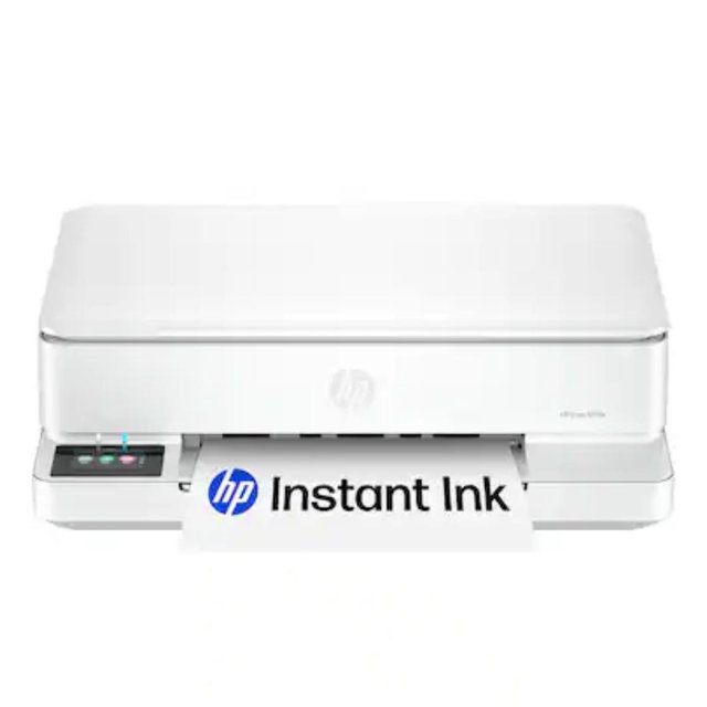HP - Envy 6165e Wireless AI-Enabled All-in-One Inkjet Printer with 6 Months of Instant Ink (+1 Bonus Month of Ink w/ Code) - White