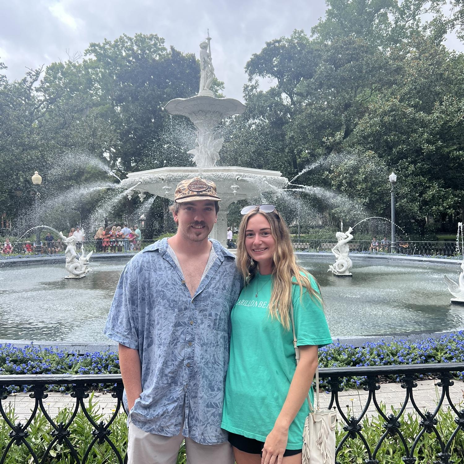 The Fountain at Forsyth Park in Savannah, Georgia.