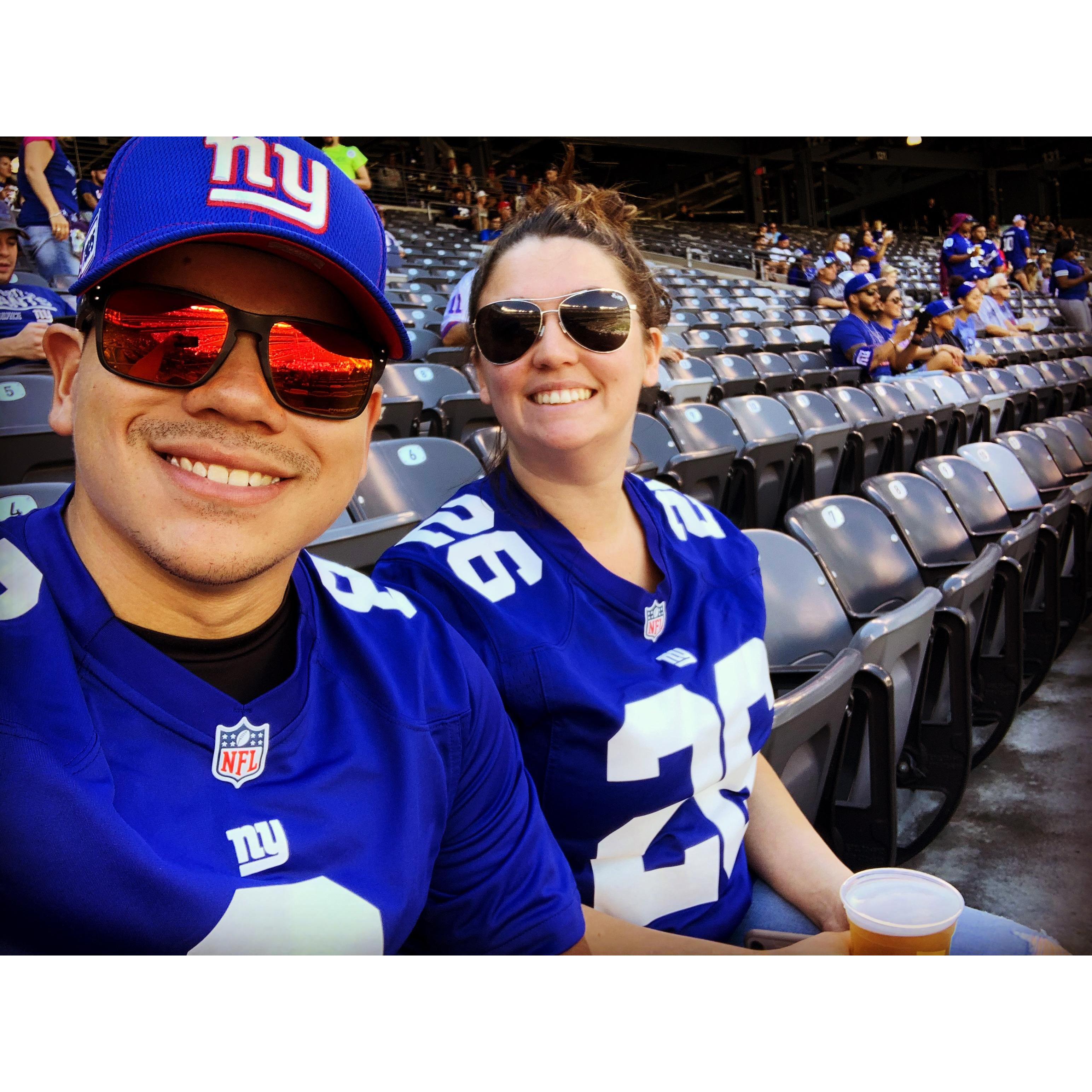 Our First Giants game together