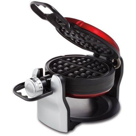 Oster Double Flip Waffle Maker, Red