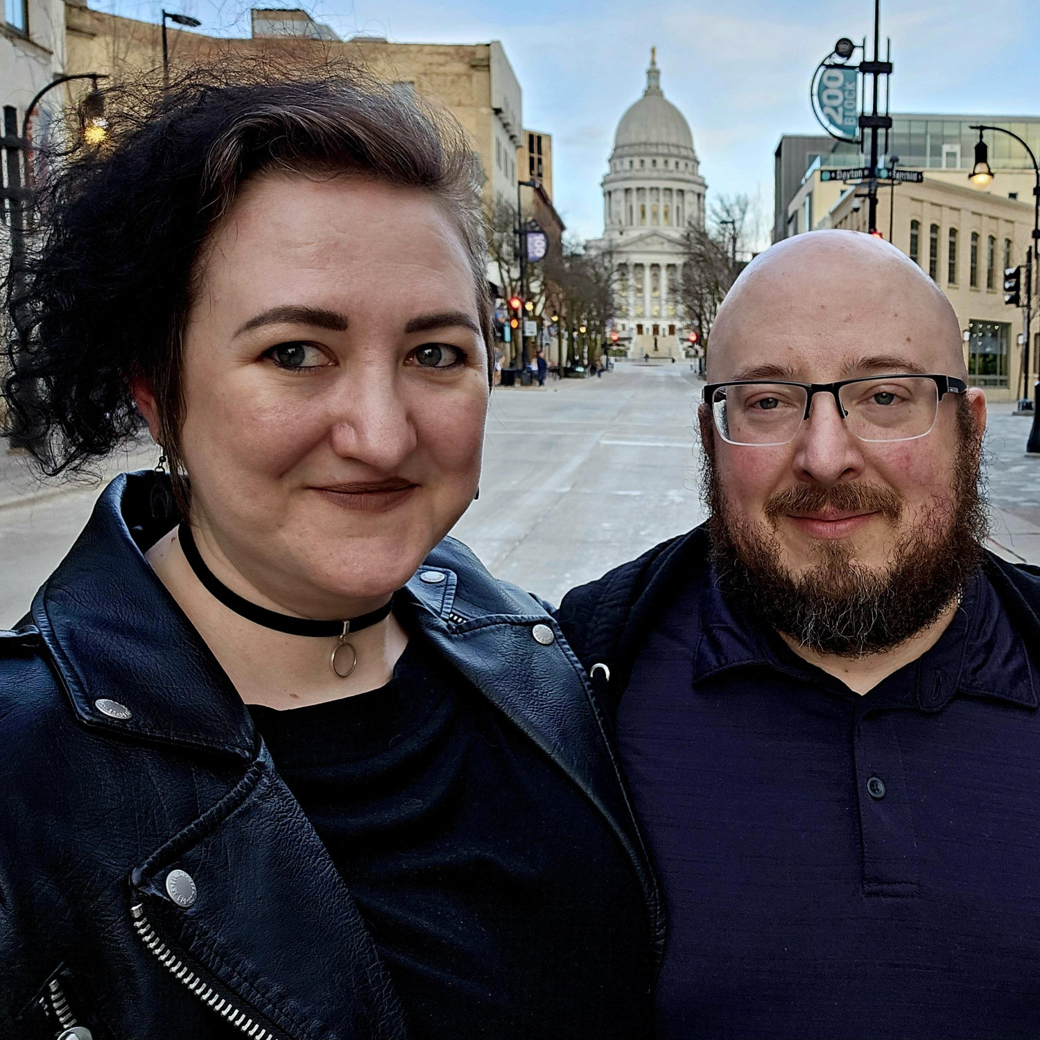 The place where it all started! Beautiful weather in Madison for a day of fun to celebrate their engagement!