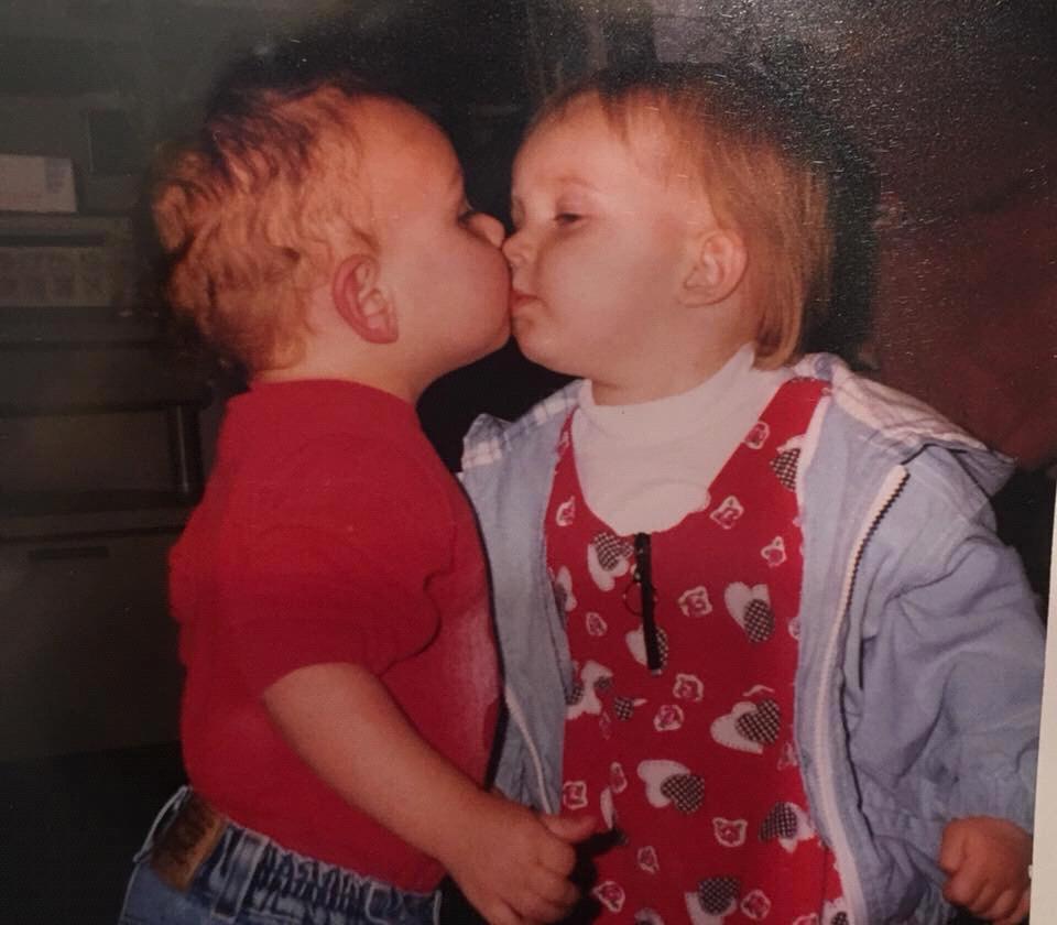 We were each other's first kiss!