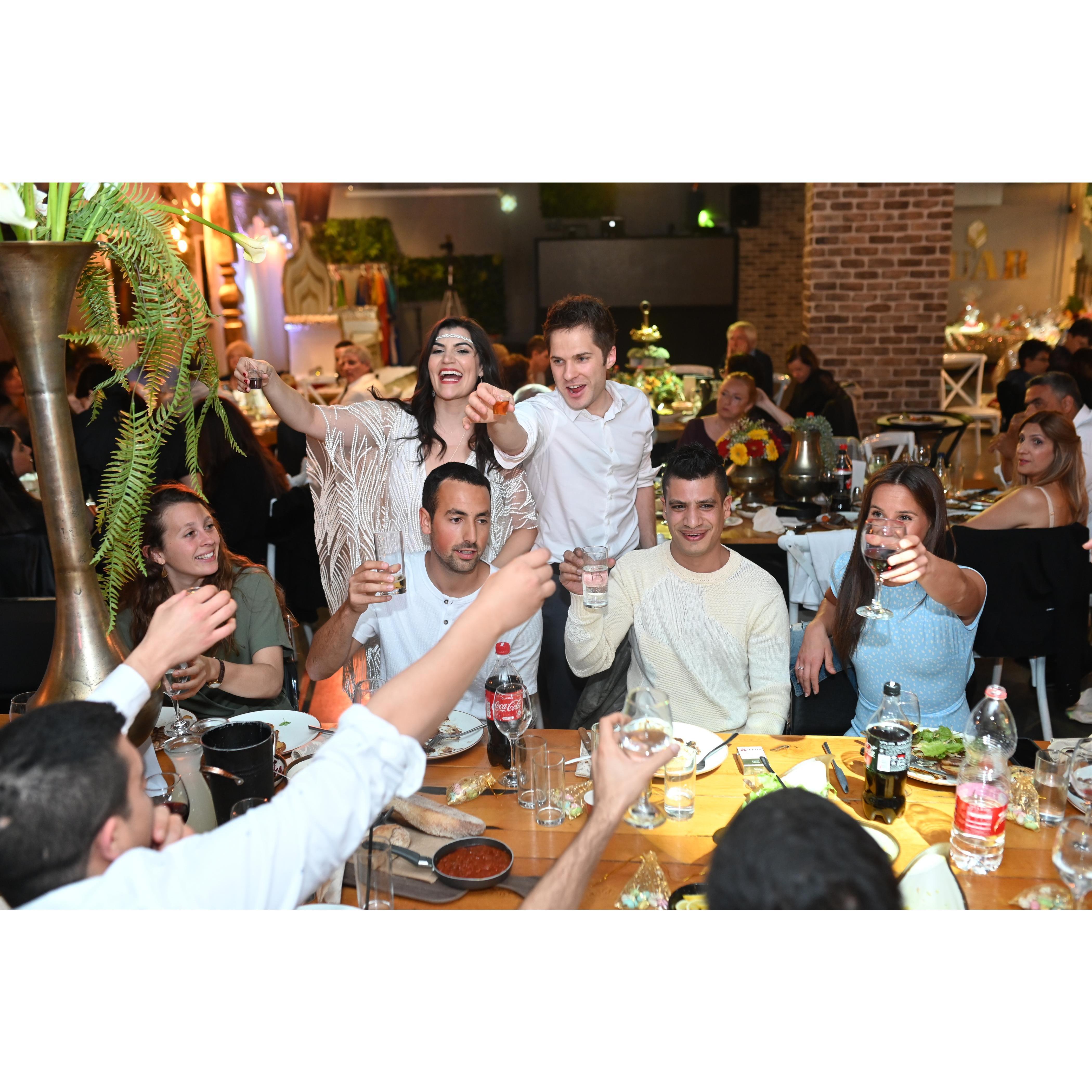 L'Chaim! Again, we are very fortunate to have such a special bond with all of our cousins. We are so very thankful for the connection we share and the love we feel from them all!