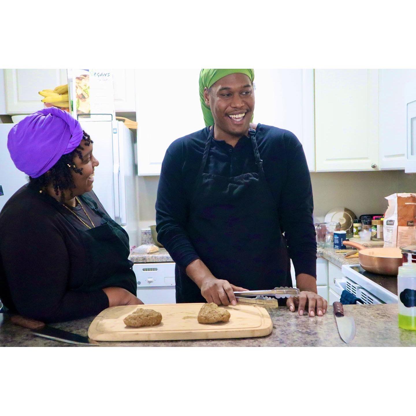 Cooking is our favorite thing to do together.