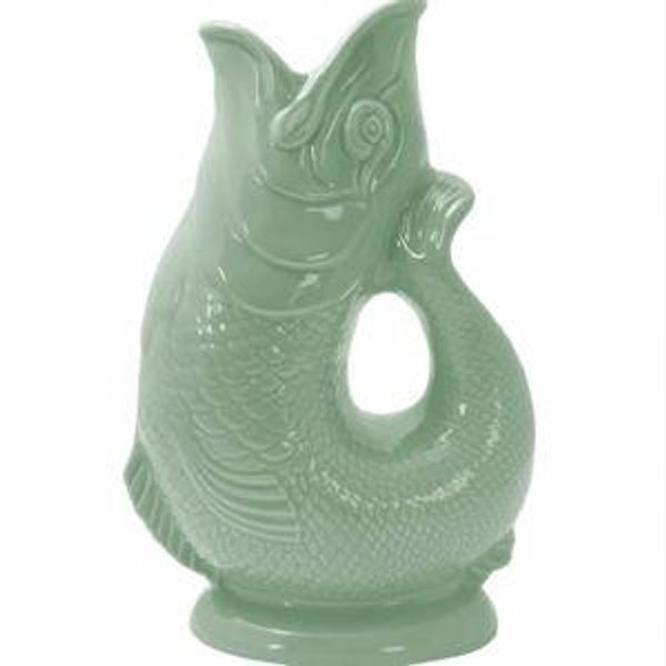Wade Ceramics Gluggle Jug Fish Pitcher | Sage Green