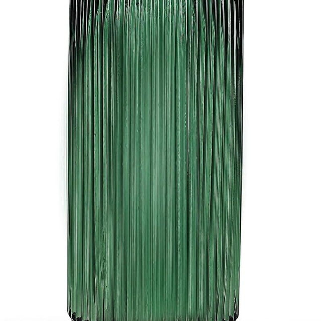 Hanaomaoyi Flower Vase 7.6 Inch Green Thickened Glass Vase for Lego Flowers,Bookshelf,Dinner Table,Office Desktop,Meeting Room,Bathroom,Countertop,Home Christmas Day Decoration