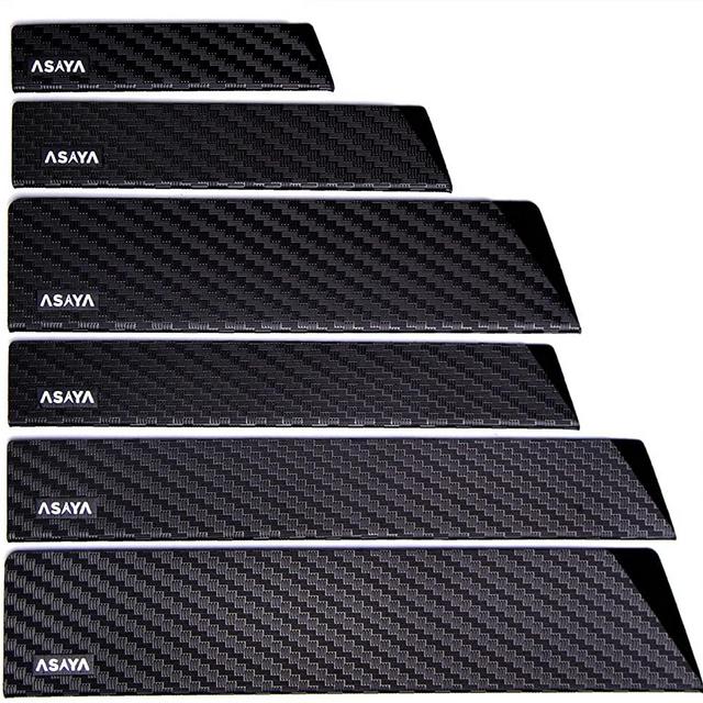 Professional Knife Edge Guards - 6 Piece Universal Blade Covers - Extra Strength, ABS Plastic and BPA-Free Felt Lining, non-Toxic and Food Safe - Knives Not Included