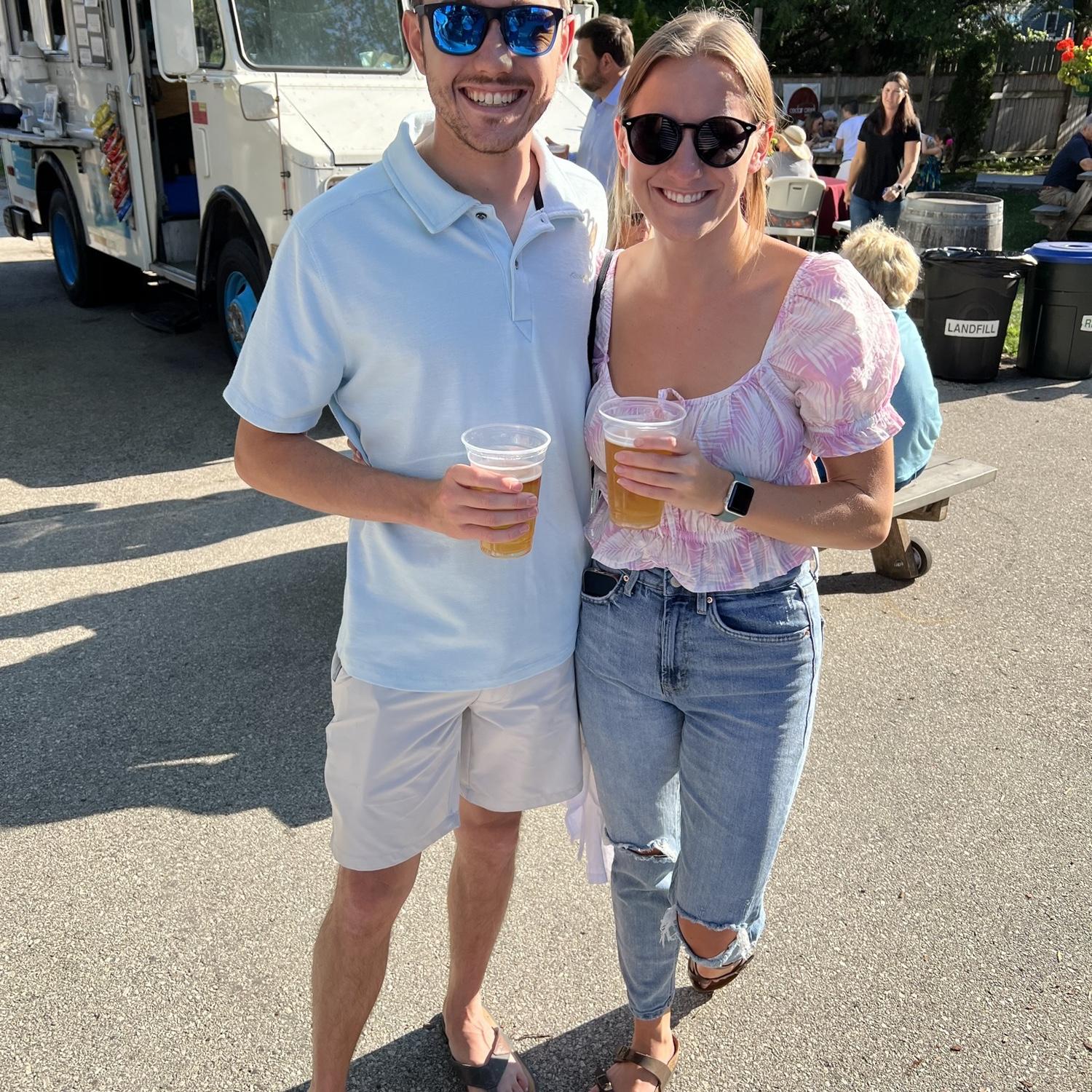 Visiting Cedarburg, Mary’s hometown for the first time.