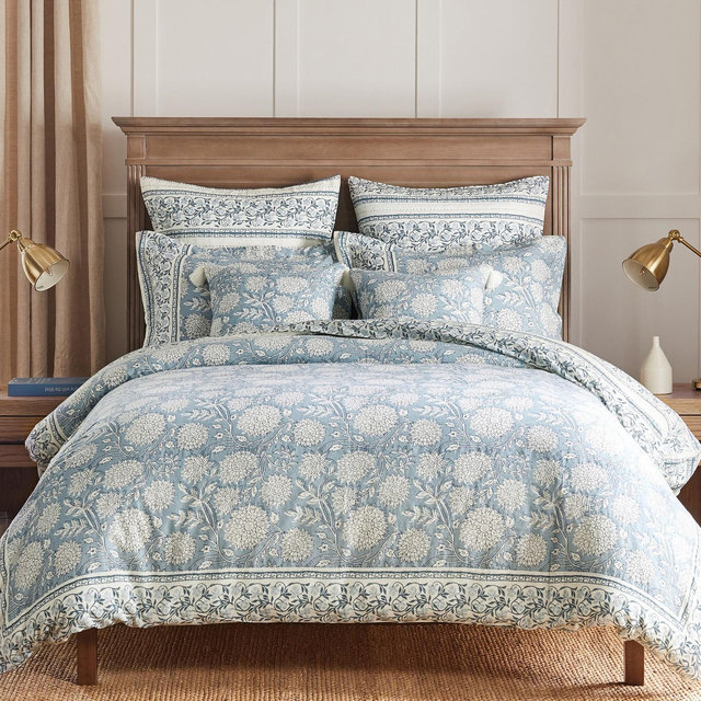 Adare Blue Full/Queen Duvet Cover Set - Levtex Home