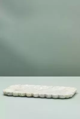 Marble Scalloped Tray