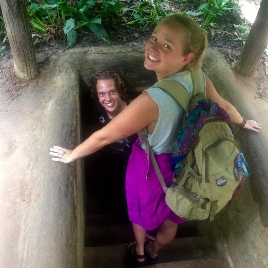 Exploring the Cu Chi Tunnels, Vietnam, July 2016