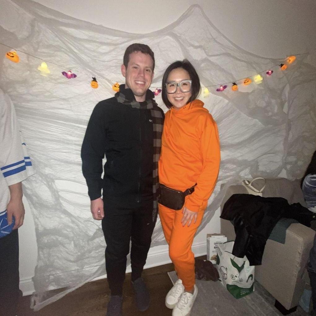 October '22 Our first Halloween together (as Vector and Gru)