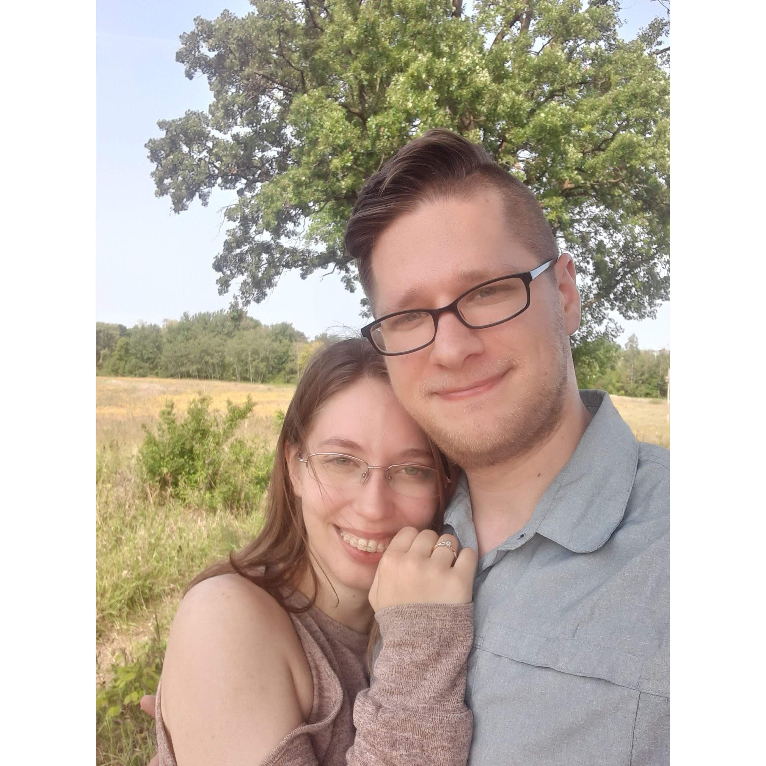 We got engaged!!