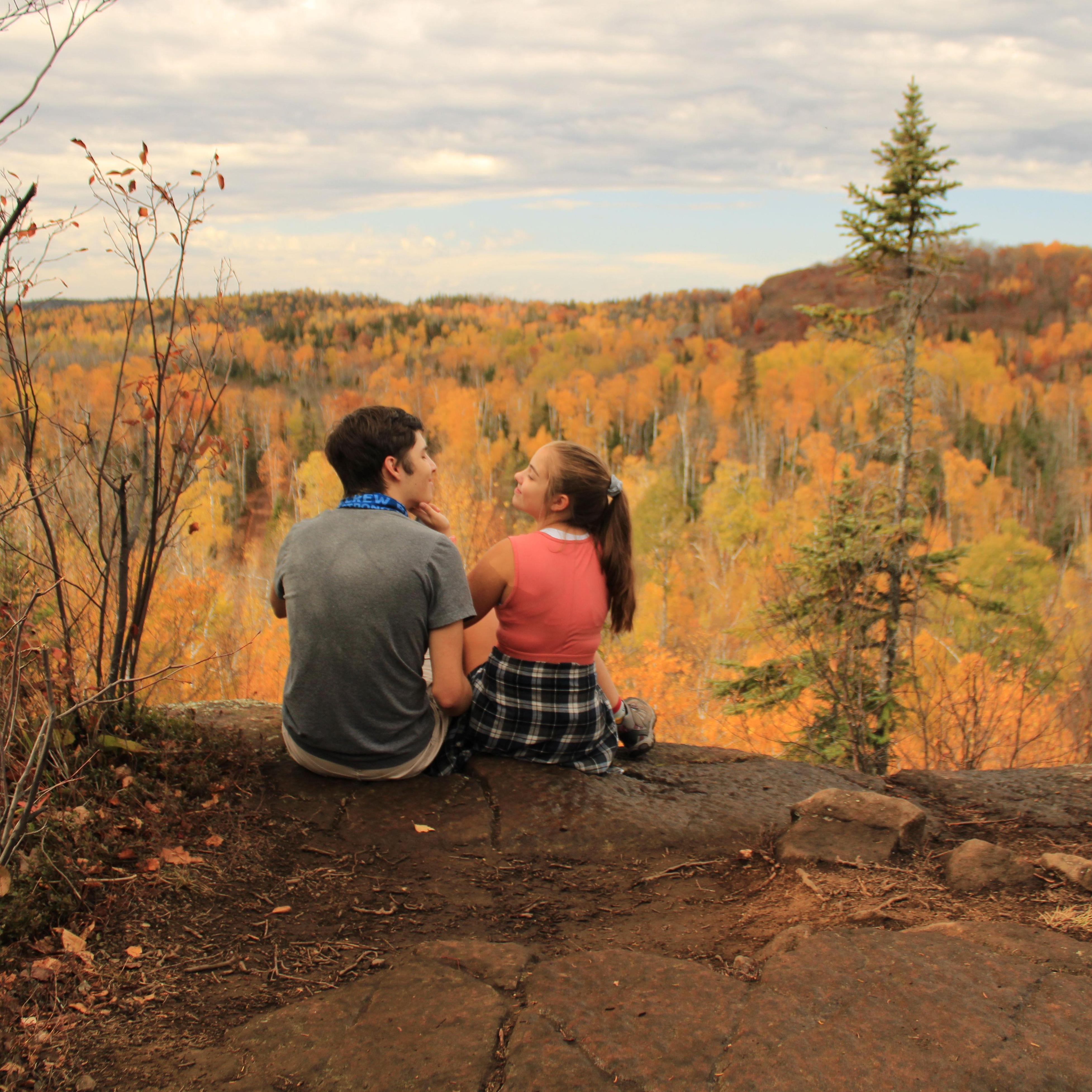 Our first hike at Bean & Bear lake, 2 years before Matt proposed at the very same spot!