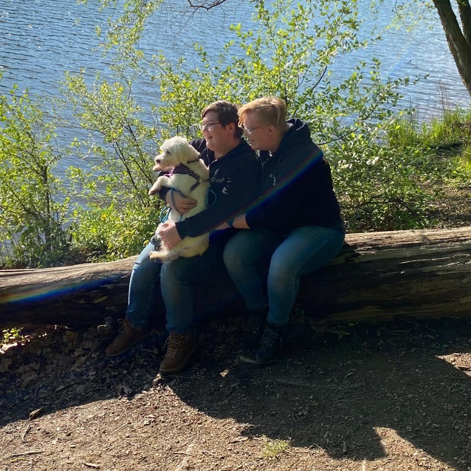 Taking our baby Appa on one of his very first hikes.
