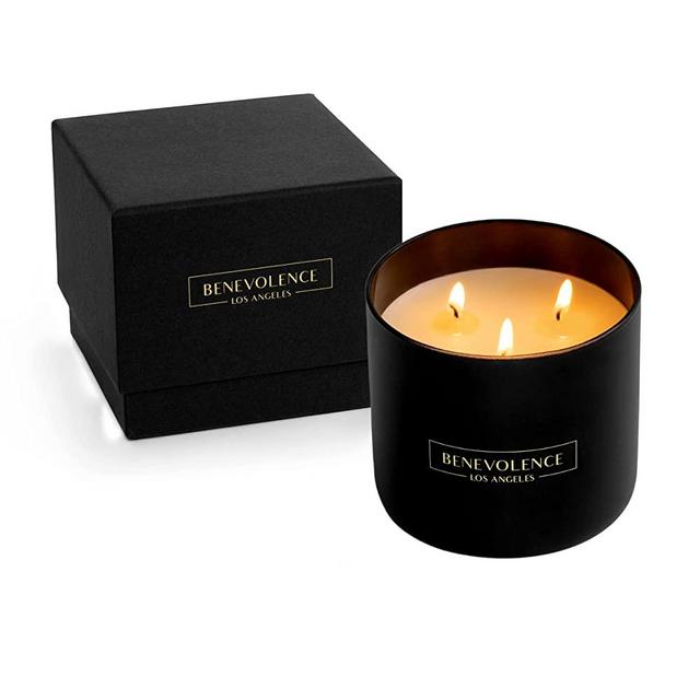 Premium 3 Wick Candle | Bergamot & Jasmine Large Candle | 14.5 oz Scented Candles for Home Scented | Natural Soy Candles Gifts for Women | 50 Hour Burn Aromatherapy Candle | Perfect Spring Candles