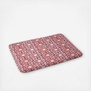 Farah Tile Rose Memory Foam Bath Mat