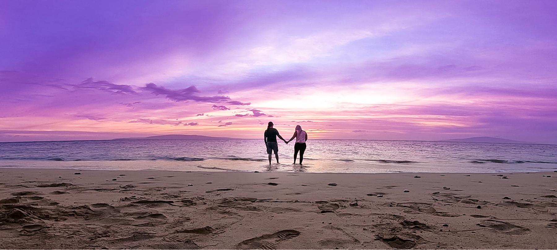 We enjoyed every second we had together. And all those gorgeous Maui sunsets.