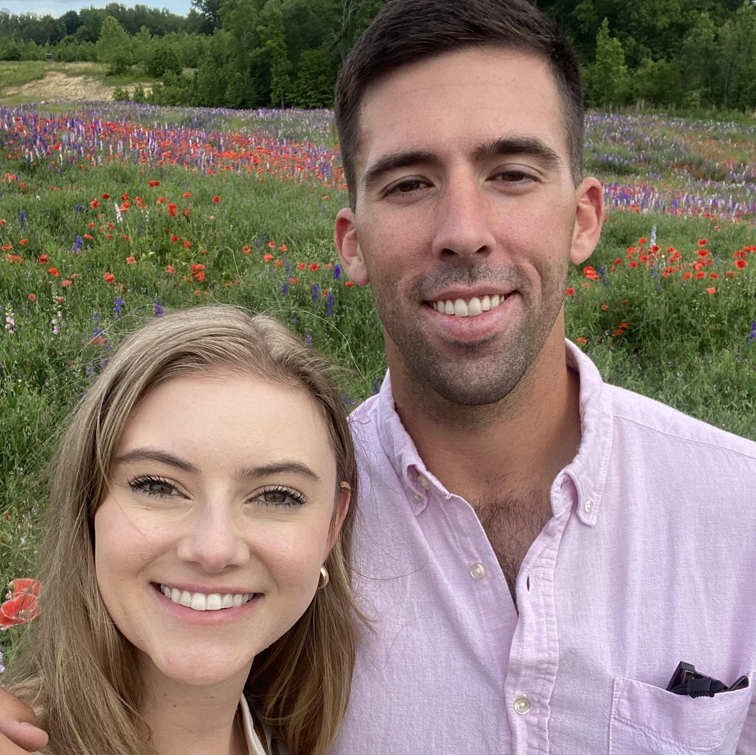 On this day, Blake surprised me by taking me to a beautiful flower field!