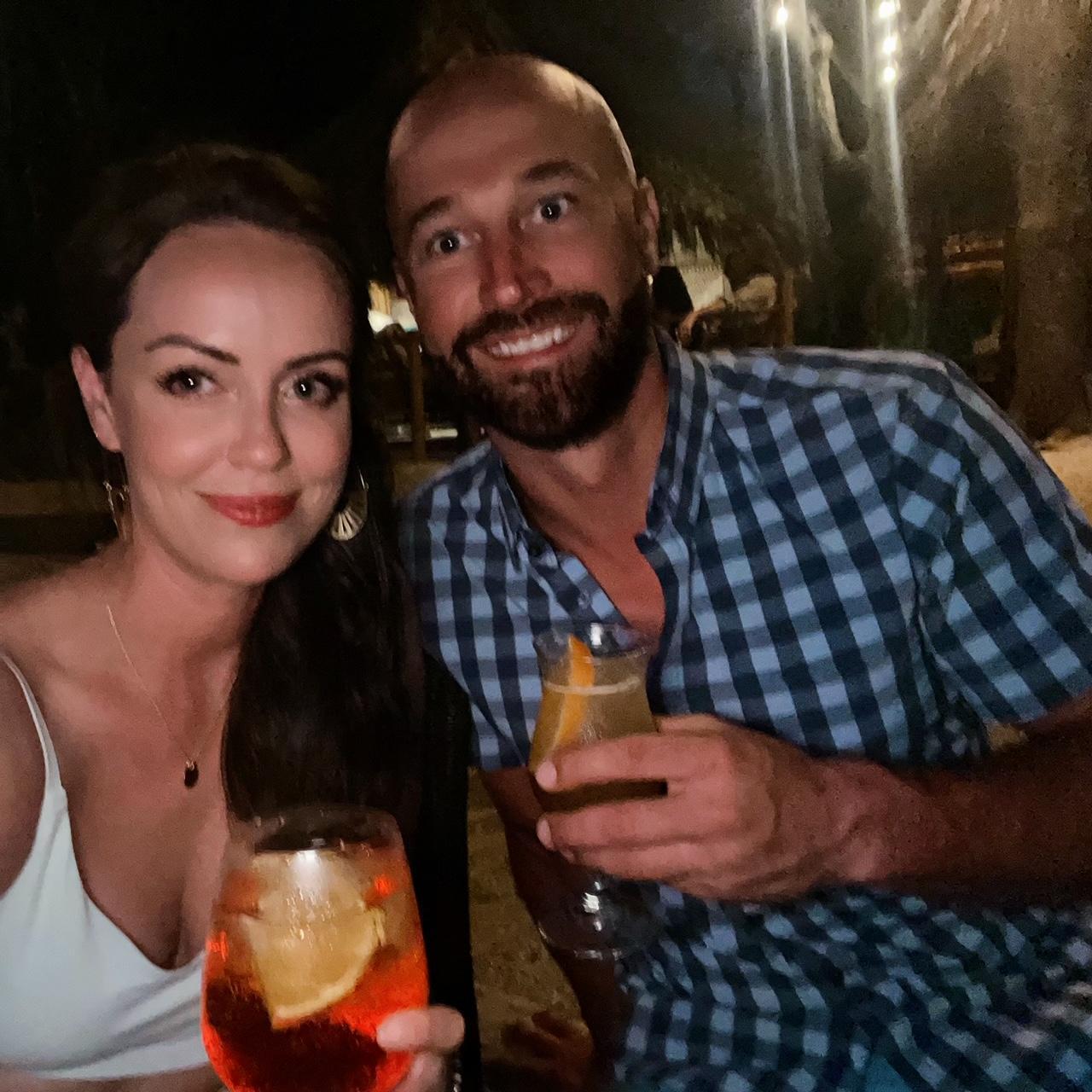 Out on the town for Bailey's birthday in Costa Rica